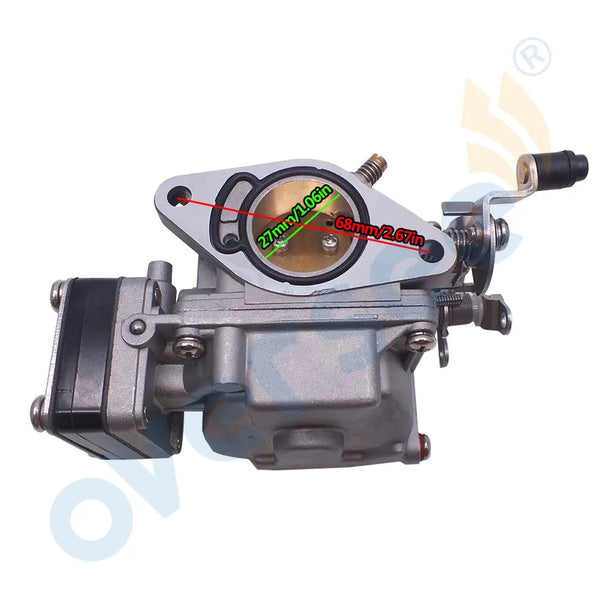 Oversee Marine 6L2-14301 Carburetor Replacement For Yamaha 2T 2 Cylinder 20HP 25hp 25MLHU 6L2-14302-00 6L2-14301-00 Outboard Engine Oversee Marine Store