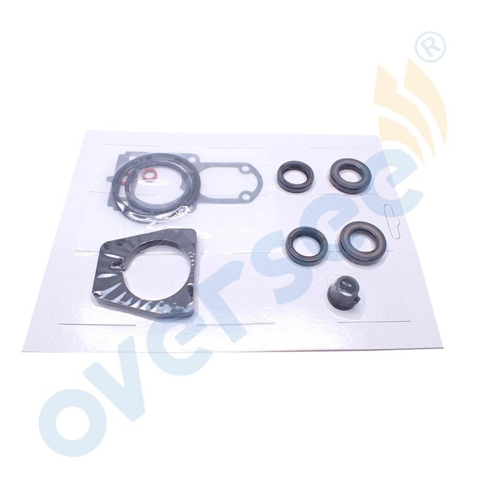 Oversee Marine 6L2-W0001;  6L2-W0001-C3; 6L2-W0001-C2 Lower Casing Gear Box Gasket Kit Replacement For Yamaha 20HP 25HP Outboard Engine Top Real
