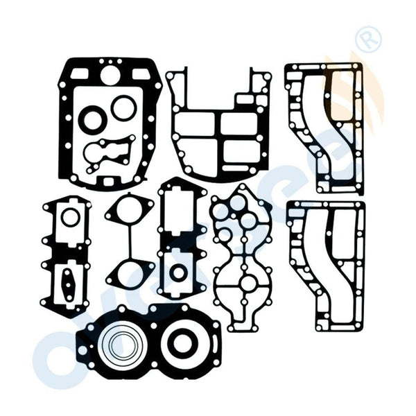 Oversee Marine 6R6-W0001-00 Powerhead Gasket Kit Replacement For Yamaha 2cyl 40HP Outboard Engine Top Real