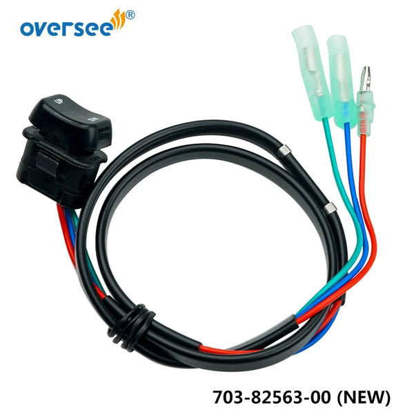 Oversee Marine 703-82563; 703-82563-31 Trim Tilt Switch Assy Replacement For Yamaha Control Box 2 Stroke 4 Stroke Outboard Engine Top Real