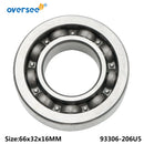 Oversee Marine 93306-206U5-00 Bearing Replacement For Yamaha 85HP 90HP Outboard Engine Top Real