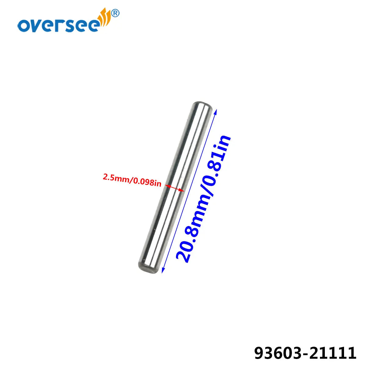 Oversee Marine 93603-21111-00 Bearing Needle 28pcs/Pack Replacement For Yamaha 85-90-115-130-150-175-200-225HP 2 Stroke Outboard Engine Top Real