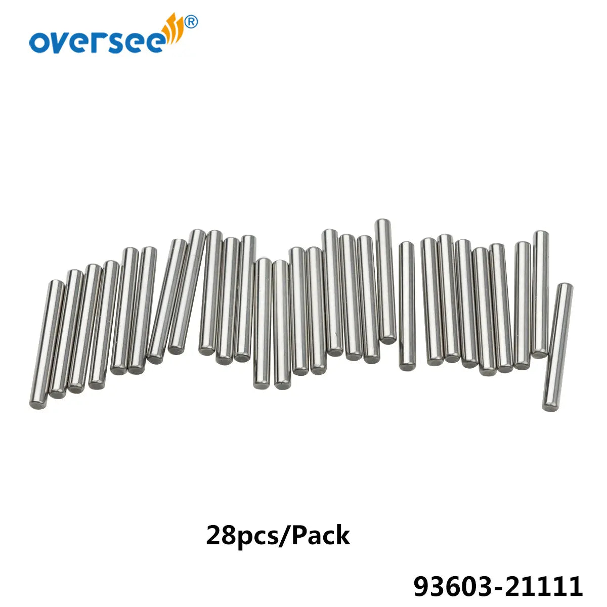 Oversee Marine 93603-21111-00 Bearing Needle 28pcs/Pack Replacement For Yamaha 85-90-115-130-150-175-200-225HP 2 Stroke Outboard Engine Top Real